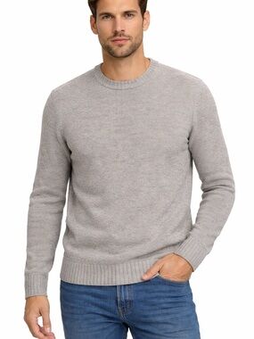 Reiss Size Small Jasper Wool Blend Sweater in Gray